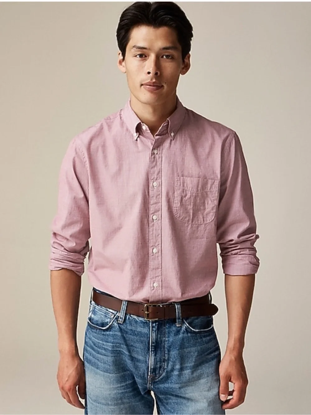 J Crew Shirt XL Slim Untucked Red